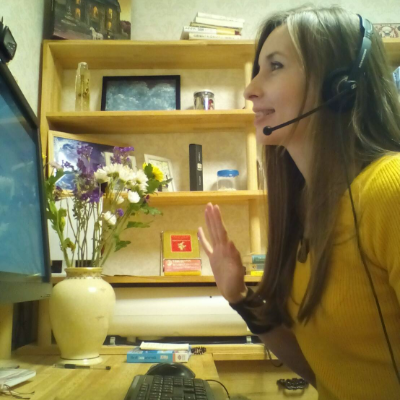 アンナ先生の仕事風景